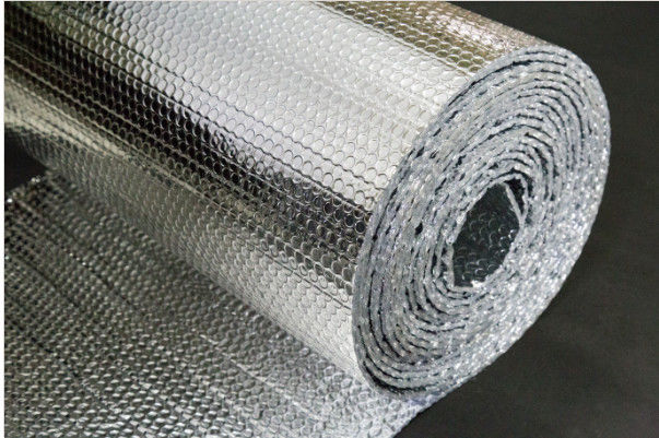 Double side aluminum film/ with single layer bubble film